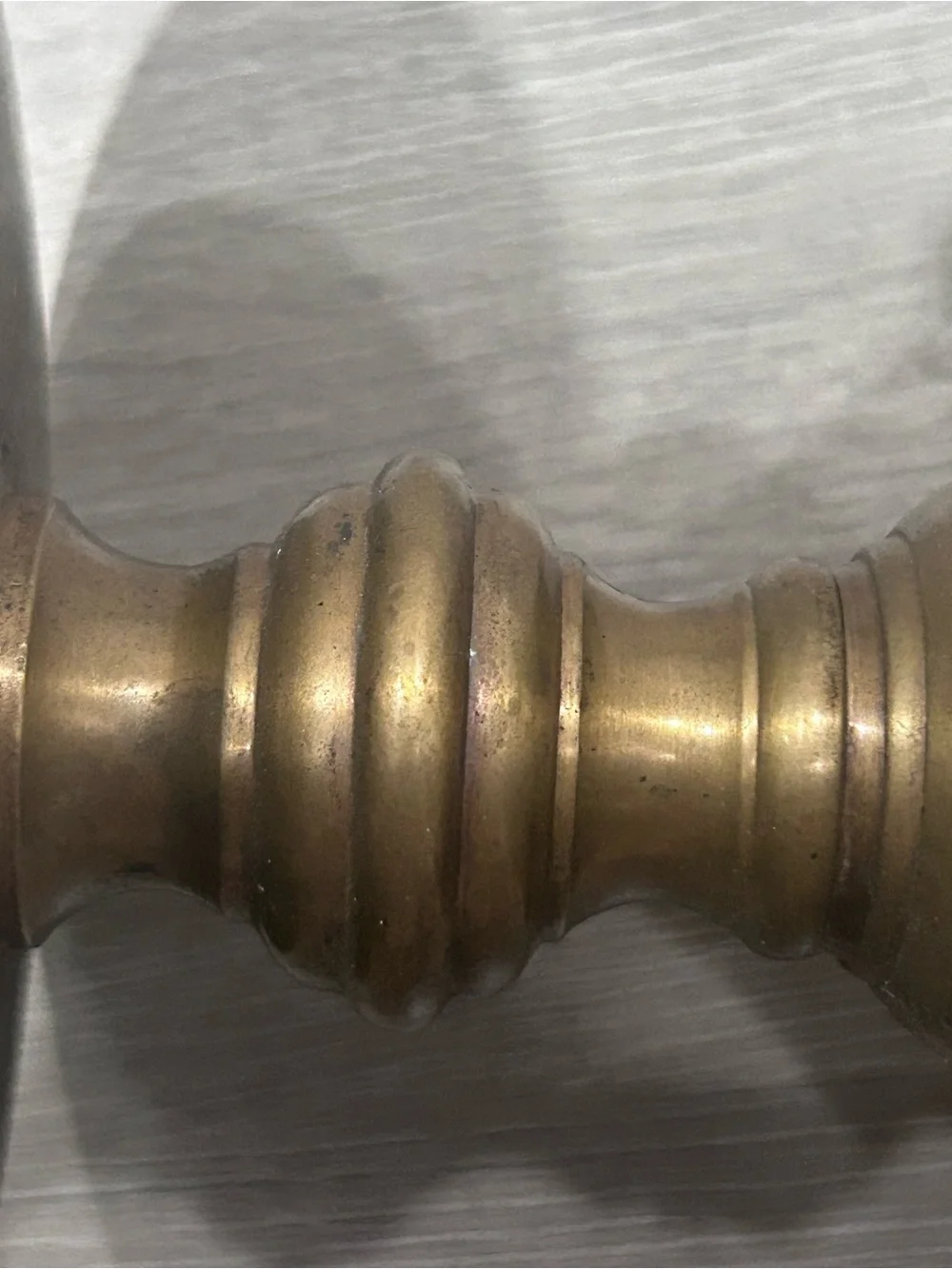 Vintage Andrea by Sadek Brass Pillar Candle Holder Square Base